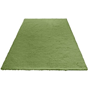 Hochflor-Teppich MY HOME Microfaser Teppich Magong Teppiche Gr. B/L: 240 cm x 320 cm, 25 mm, 1 St., grün Esszimmerteppiche Wohnzimmer, Schlafzimmer, Kinderzimmer, auch rund und als Läufer