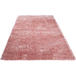 Hochflor-Teppich MY HOME Senara Teppiche Gr. B/L: 200 cm x 290 cm, 50 mm, 1 St., rosa (rosé) Esszimmerteppiche