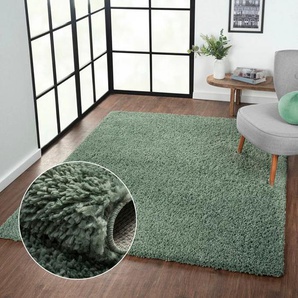 Hochflor-Teppich MYFLAIR MÖBEL & ACCESSOIRES My Shaggy Teppiche Gr. B/L: 160 cm x 230 cm, 37 mm, 1 St., grün (hellgrün) Esszimmerteppiche