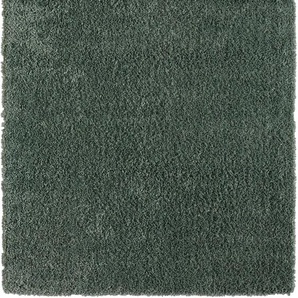 Hochflor-Teppich MYFLAIR MÖBEL & ACCESSOIRES My Shaggy Teppiche Gr. B/L: 160 cm x 230 cm, 37 mm, 1 St., grün (hellgrün) Esszimmerteppiche Shaggy, Uni-Farben, leicht glänzend, Microfaser, extra flauschig