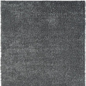 Hochflor-Teppich MYFLAIR MÖBEL & ACCESSOIRES My Shaggy Teppiche Gr. B/L: 200 cm x 290 cm, 37 mm, 1 St., grau Esszimmerteppiche Shaggy, Uni-Farben, leicht glänzend, Microfaser, extra flauschig