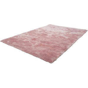 Hochflor-Teppich OBSESSION My Curacao 490 Teppiche Gr. B/L: 120 cm x 170 cm, 35 mm, 1 St., pink Esszimmerteppiche Uni-Farben, sehr weicher Kuschelflor, handgetuftet