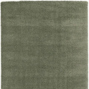 Hochflor-Teppich OCI DIE TEPPICHMARKE Soft Dream Teppiche Gr. B/L: 160 cm x 230 cm, 30 mm, 1 St., grün (olivgrün) Esszimmerteppiche besonders weich durch Microfaser, Wohnzimmer