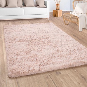 Hochflor-Teppich PACO HOME Silky 591, beige (creme), B:200cm H:37mm L:290cm, Polyester, Teppiche, Uni-Farben, besonders weich und kuschelig