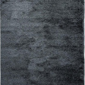Hochflor-Teppich RESITAL THE VOICE OF CARPET Natty 2500 Teppiche Gr. B/L: 160 cm x 230 cm, 35 mm, 1 St., grau (anthrazit) Esszimmerteppiche
