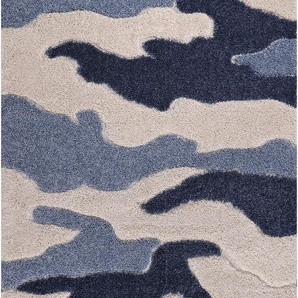 Hochflor-Teppich SANAT Luxus 3500 Teppiche Gr. B/L: 200 cm x 280 cm, 30 mm, 1 St., blau Esszimmerteppiche