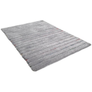 Hochflor-Teppich Soft Hidden Stripes, TOM TAILOR HOME, rechteckig, Höhe: 35 mm, super weich und flauschig, ideal im Wohnzimmer & Schlafzimmer