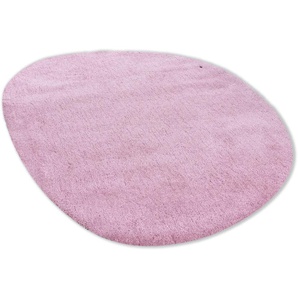 Hochflor-Teppich TOM TAILOR HOME Shaggy Teppich Cozy Teppiche Gr. B/L: 135 cm x 200 cm, 25 mm, 1 St., rosa Esszimmerteppiche Uni Farben, auch in Pastell ideal im Wohnzimmer & Schlafzimmer