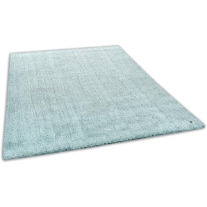 Hochflor-Teppich TOM TAILOR HOME Shaggy Teppich Cozy Teppiche Gr. B/L: 65 cm x 135 cm, 25 mm, 1 St., grün (mint) Esszimmerteppiche