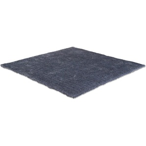 Hochflor-Teppich TOM TAILOR HOME Soft Teppiche Gr. B/L: 160 cm x 230 cm, 35 mm, 1 St., grau (anthrazit) Esszimmerteppiche