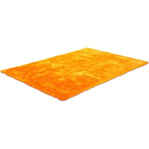 Hochflor-Teppich TOM TAILOR HOME Soft Teppiche Gr. B/L: 65 cm x 135 cm, 35 mm, 1 St., orange Esszimmerteppiche