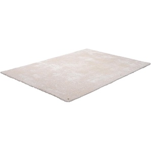 Hochflor-Teppich TOM TAILOR HOME Soft Teppiche Gr. B/L: 85 cm x 155 cm, 35 mm, 1 St., weiß Esszimmerteppiche handgetuftet, Uni-Farben, super weich und flauschig