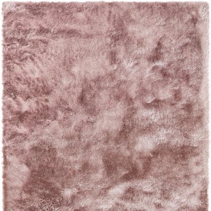 Hochflorteppich Whisper Rosa 140x200 cm