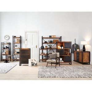 Hochkommode 90 x 140 x 35cm Braun/Akazie