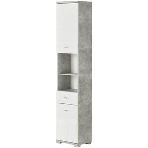 Primo Hochschrank - grau - Materialmix - 38 cm - 190 cm - 30 cm | Möbel Kraft