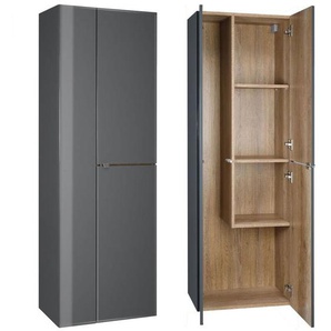 Hochschrank 55 cm mit Staubsaugerfach AMARILLO-147-GREY, b/h/t: 55,3/160,0/35,2 cm