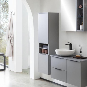 Hochschrank »Alessio« - schwarz - Holz -