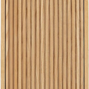 Hochschrank ANDAS Falun Schränke Gr. B/H/T: 32 cm x 165 cm x 29 cm, 2 St., braun (eichefarben) Bad-Hochschränke