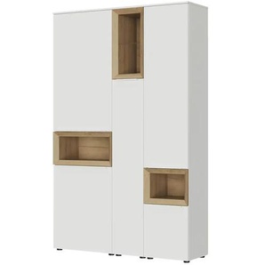 Content Hochschrank  Case ¦ weiß ¦ Maße (cm): B: 131 H: 206 T: 38.0