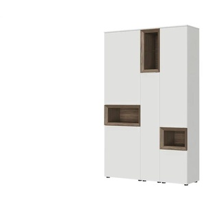 Content Hochschrank  Case ¦ weiß ¦ Maße (cm): B: 131 H: 206 T: 38.0