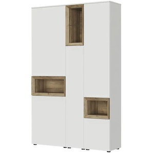 Content Hochschrank  Case ¦ weiß ¦ Maße (cm): B: 131 H: 206 T: 38.0