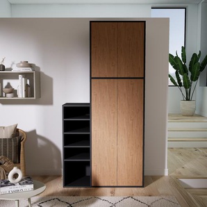 Hochschrank Eiche - Moderner Schrank: Türen in Eiche - Hochwertige Materialien - 115 x 233 x 47 cm, Selbst zusammenstellen