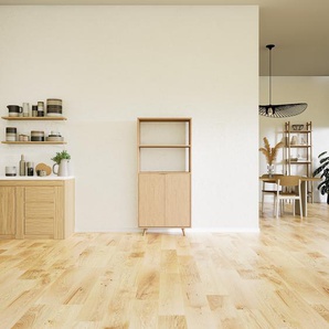 Hochschrank Eiche - Moderner Schrank: Türen in Eiche - Hochwertige Materialien - 77 x 168 x 34 cm, Selbst zusammenstellen