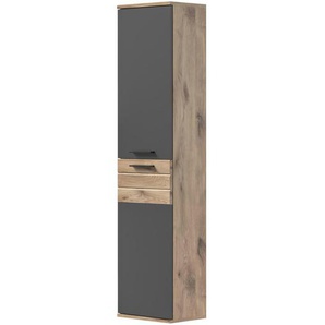Hochschrank  Massower See ¦ grau ¦ Maße (cm): B: 37 H: 152