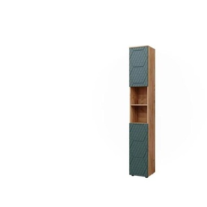 Hochschrank - grün - Materialmix - 30 cm - 192 cm | Möbel Kraft