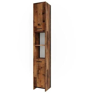 Hochschrank - holzfarben - Materialmix - 30 cm - 190 cm | Möbel Kraft