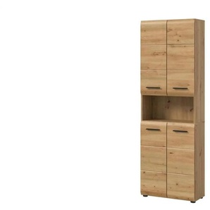 Hochschrank - holzfarben - Materialmix - 60 cm - 185 cm | Möbel Kraft