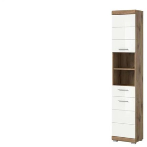 Hochschrank - holzfarben - Materialmix - 74 cm - 141 cm | Möbel Kraft
