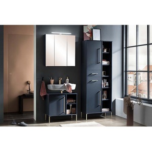 Hochschrank Kent - 67 cm 67 x 184 x 33cm Blau/Nachtblau
