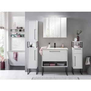 Hochschrank Limone 30cm Weiß/Weiß