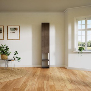Hochschrank Nussbaum - Moderner Schrank: Türen in Nussbaum - Hochwertige Materialien - 41 x 233 x 34 cm, Selbst zusammenstellen