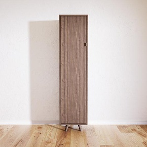 Hochschrank Nussbaum - Moderner Schrank: Türen in Nussbaum - Hochwertige Materialien - 41 x 168 x 34 cm, Selbst zusammenstellen