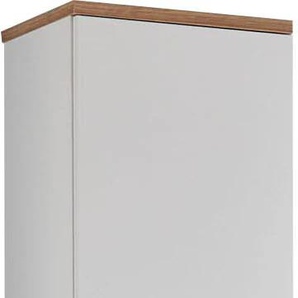 Hochschrank SAPHIR Quickset Badschrank 35,5 cm breit, 2 Türen, 1 Schublade Schränke Gr. B/H/T: 35,5 cm x 205 cm x 33 cm, 2 St., weiß (weiß glanz, riviera eiche) Badmöbelserien