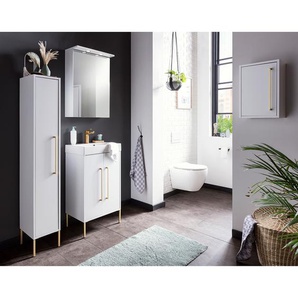 Hochschrank Sarah 25cm Weiß/Weiß
