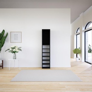 Hochschrank Schwarz - Moderner Schrank: Hochwertige Qualität, einzigartiges Design - 41 x 195 x 34 cm, Selbst zusammenstellen