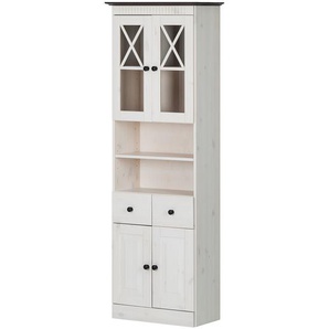 Hochschrank I 55 x 176 x 25cm Weiß
