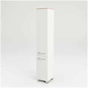 Hochschrank - weiß - Materialmix - 30,2 cm - 171,5 cm | Möbel Kraft