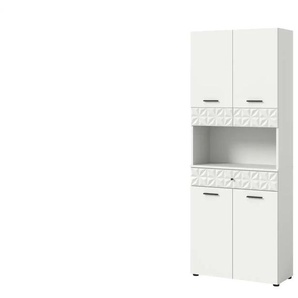 Hochschrank  Priestersee ¦ weiß ¦ Maße (cm): B: 70 H: 187