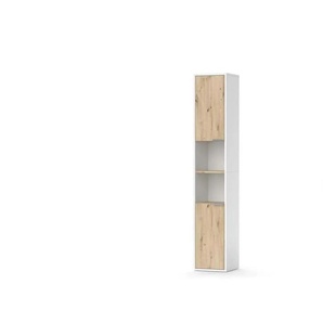 Hochschrank - weiß - Materialmix - 30 cm - 165 cm | Möbel Kraft