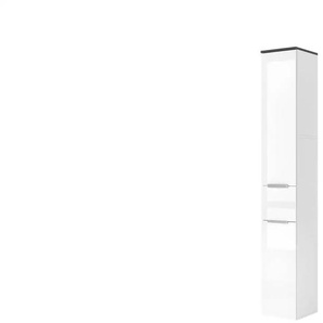 Hochschrank - weiß - Materialmix - 30 cm - 190 cm | Möbel Kraft