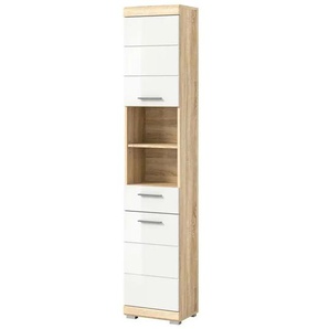 Hochschrank - weiß - Materialmix - 37 cm - 191 cm - cm 31,0 | Möbel Kraft