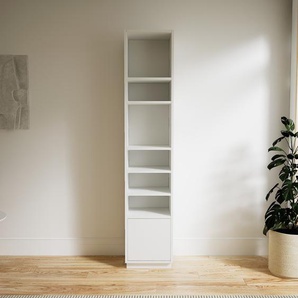 Hochschrank Weiß - Moderner Schrank: Türen in Weiß - Hochwertige Materialien - 41 x 200 x 34 cm, Selbst zusammenstellen