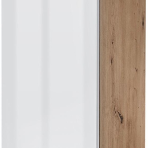 Hochschrank WELLTIME Agostino Schränke Gr. B/H/T: 32,1 cm x 184 cm x 29,2 cm, 2 St., weiß (weiß, artisan eichefarbig) Bad-Hochschrank Hochschrank Bad-Hochschränke