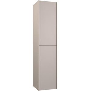 Hochschrank WELLTIME D-Line Schränke Gr. B/H/T: 36,2 cm x 160,1 cm x 35,5 cm, 2 St., grau (kaschmir grau) Bad-Hochschränke Badmöbel, 2-türig, mit Soft-Close-Funktion, 3 Glaseinlegeböden