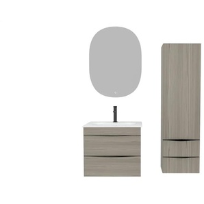 Hochschrank  Wendsee ¦ beige ¦ Maße (cm): B: 40 H: 138 T: 27.0