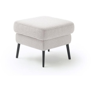 Hocker Amadeo, silber/beige